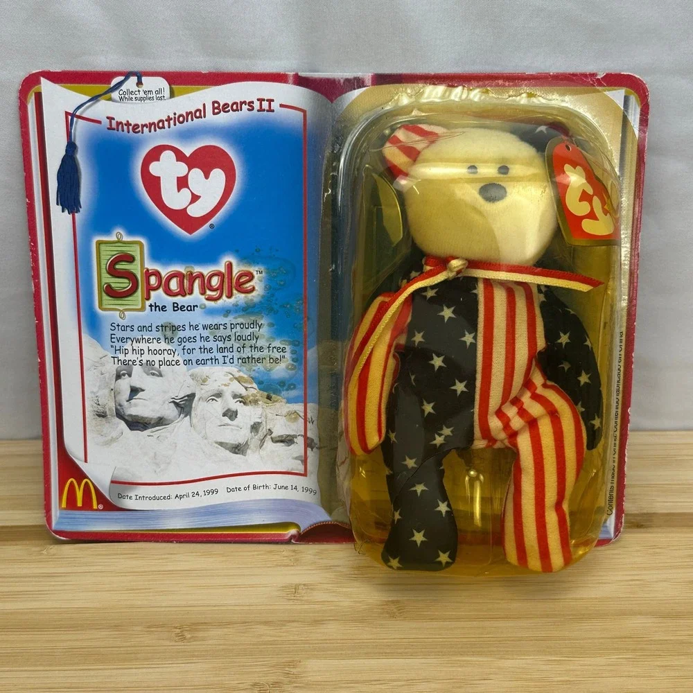 Ty Beanie Babies,‎ Lot of 5 America-USA-Glory-Patriot-Spangle Plush Bear